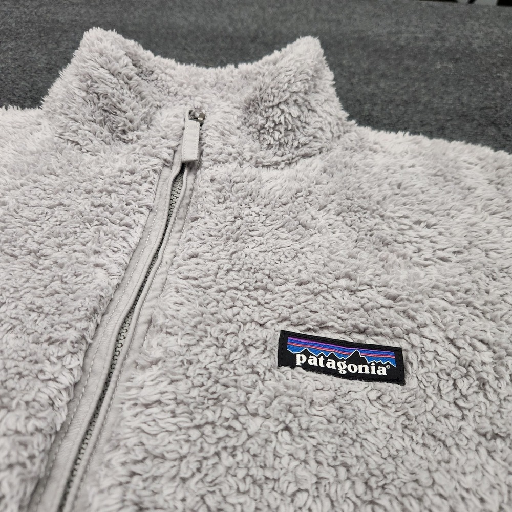 Patagonia Women's Large Los Gatos Full Zip Jacket Gray Fuzzy Comfort Cozy